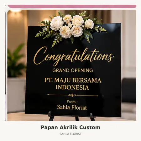 Papan Bunga Akrilik Maluku Tenggara
